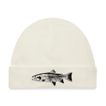 fish131 - Baby Premium Organic Mütze - Naturweiß - Vorne