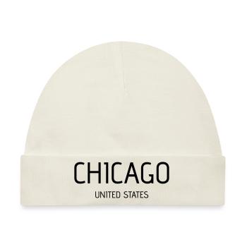 Chicago - Baby Premium Organic Mütze - Naturweiß - Vorne