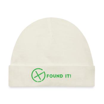 Geocaching, Geocache, GPS, Wandern, Nerd - Baby Premium Organic Mütze - Naturweiß - Vorne