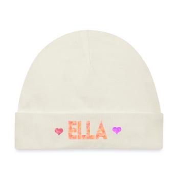 Ella - Baby Premium Organic Mütze - Naturweiß - Vorne