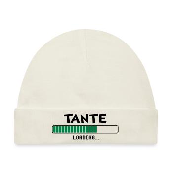 Tante loading Ladebalken - Baby Premium Organic Mütze - Naturweiß - Vorne