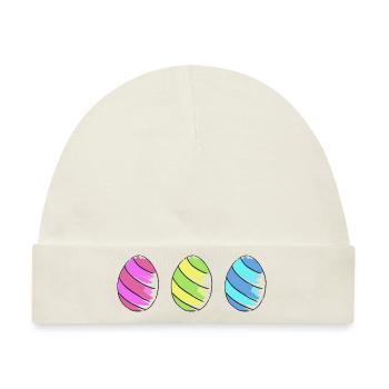 eier eggs easter easteregg ostereier ostern75 - Baby Premium Organic Mütze - Naturweiß - Vorne