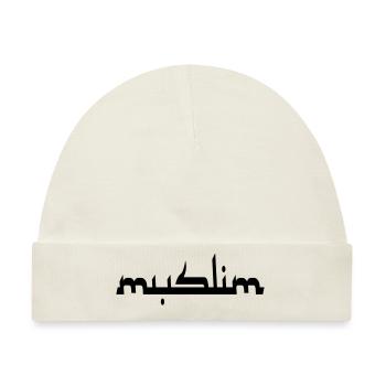 Muslim - Baby Premium Organic Mütze - Naturweiß - Vorne