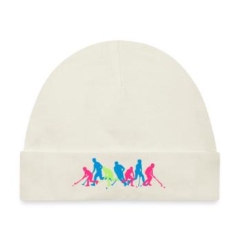 Hockeyspieler Crew - Baby Premium Organic Mütze - Naturweiß - Vorne