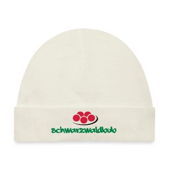 Schwarzwaldbub + Bollenhut - Baby Premium Organic Mütze - Naturweiß - Vorne