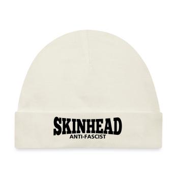 Skinhead - Antifascist - Baby Premium Organic Mütze - Naturweiß - Vorne
