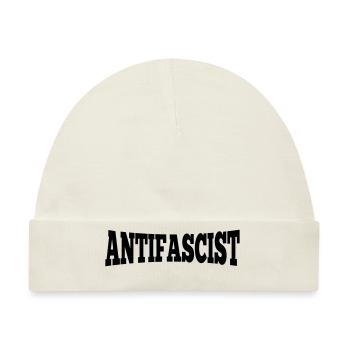 Antifascist - Antifaschist - Baby Premium Organic Mütze - Naturweiß - Vorne
