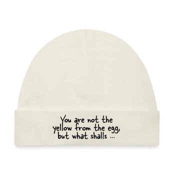 The yellow from the egg - Baby Premium Organic Mütze - Naturweiß - Vorne