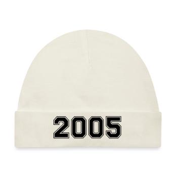 2005 - Baby Premium Organic Mütze - Naturweiß - Vorne