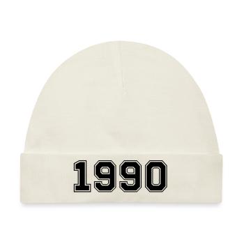 1990 - Baby Premium Organic Mütze - Naturweiß - Vorne