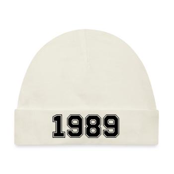 1989 - Baby Premium Organic Mütze - Naturweiß - Vorne