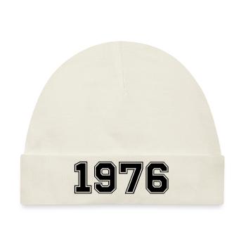 1976 - Baby Premium Organic Mütze - Naturweiß - Vorne