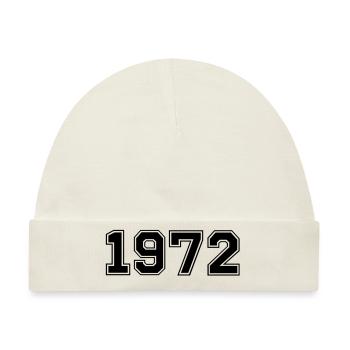 1972 - Baby Premium Organic Mütze - Naturweiß - Vorne