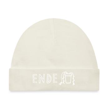 Ende. Pflanze tot. - Baby Premium Organic Mütze - Naturweiß - Vorne