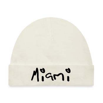 miami - Baby Premium Organic Mütze - Naturweiß - Vorne