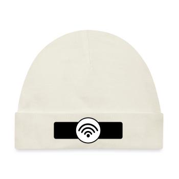Wifi - Baby Premium Organic Mütze - Naturweiß - Vorne