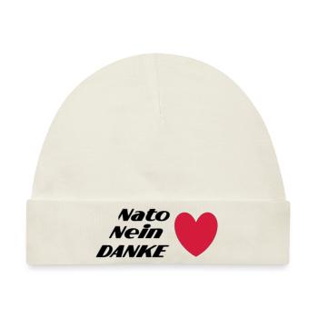 Nato Nein DANKE - Baby Premium Organic Mütze - Naturweiß - Vorne