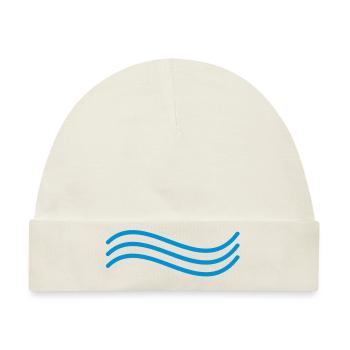 Welle - Baby Premium Organic Mütze - Naturweiß - Vorne