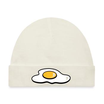 Ein Spiegelei - Baby Premium Organic Mütze - Naturweiß - Vorne