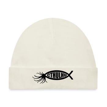 Cthulhu-Fisch - Baby Premium Organic Mütze - Naturweiß - Vorne