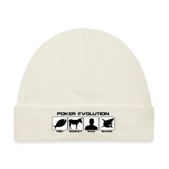 Poker-Entwicklung - Baby Premium Organic Mütze - Naturweiß - Vorne