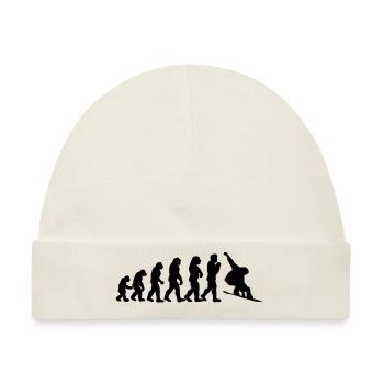 snowboard evolution - Baby Premium Organic Mütze - Naturweiß - Vorne