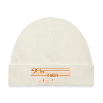 Des basst scho...! - Baby Premium Organic Mütze - Naturweiß - Vorne