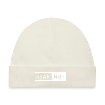 fear not im Balken - Baby Premium Organic Mütze - Naturweiß - Vorne