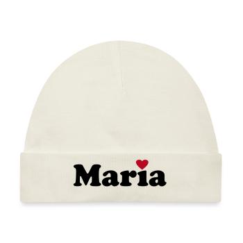 Maria - Baby Premium Organic Mütze - Naturweiß - Vorne