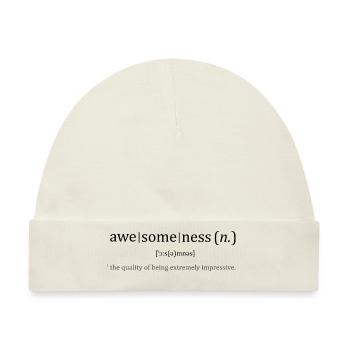 Awesome Dictionary - Baby Premium Organic Mütze - Naturweiß - Vorne