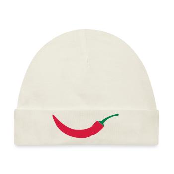 Red chilli - Baby Premium Organic Mütze - Naturweiß - Vorne