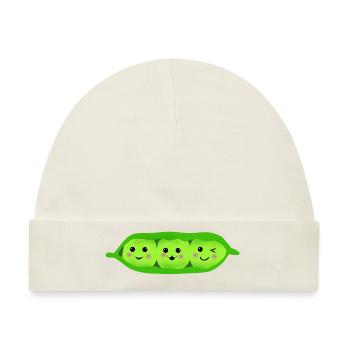 three pea in a pod - Baby Premium Organic Mütze - Naturweiß - Vorne