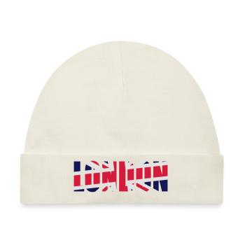 London Union Jack - Baby Premium Organic Mütze - Naturweiß - Vorne