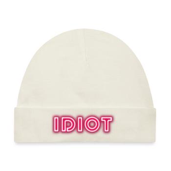 Idiot Geschenkidee - Baby Premium Organic Mütze - Naturweiß - Vorne