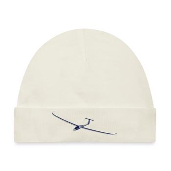 segelflugzeug - Baby Premium Organic Mütze - Naturweiß - Vorne