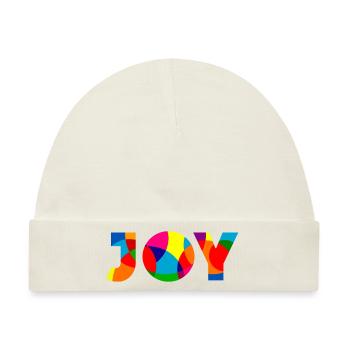 Joy - Freude - Baby Premium Organic Mütze - Naturweiß - Vorne