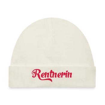 Rentnerin - Baby Premium Organic Mütze - Naturweiß - Vorne