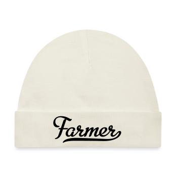 Farmer - Baby Premium Organic Mütze - Naturweiß - Vorne