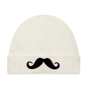 Funky Mustache - Baby Premium Organic Mütze - Naturweiß - Vorne