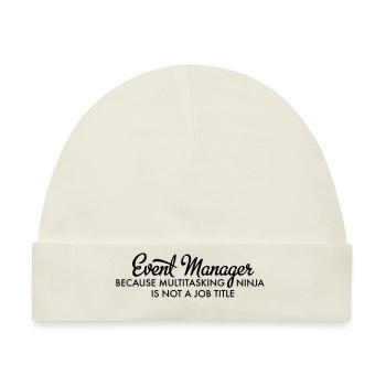 Event Manager - Baby Premium Organic Mütze - Naturweiß - Vorne