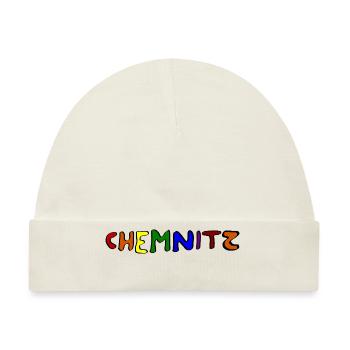 Chemnitz bleibt bunt - Baby Premium Organic Mütze - Naturweiß - Vorne