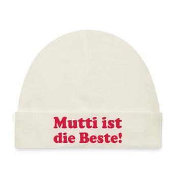 Mutti - Baby Premium Organic Mütze - Naturweiß - Vorne
