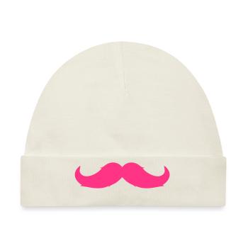 Moustache - Baby Premium Organic Mütze - Naturweiß - Vorne
