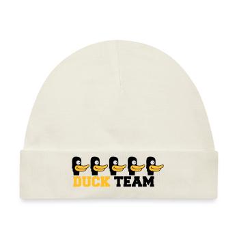 Duck Team - Baby Premium Organic Mütze - Naturweiß - Vorne