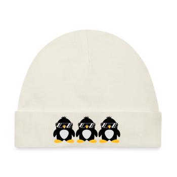 Penguin Team - Baby Premium Organic Mütze - Naturweiß - Vorne
