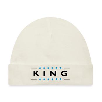 King - Baby Premium Organic Mütze - Naturweiß - Vorne