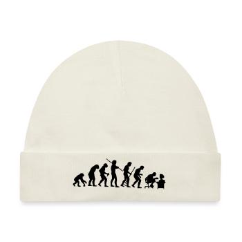 Evolution - Baby Premium Organic Mütze - Naturweiß - Vorne