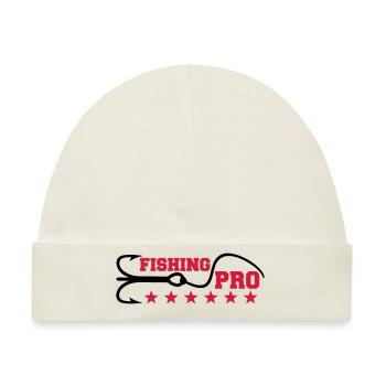 Fishing Pro - Baby Premium Organic Mütze - Naturweiß - Vorne