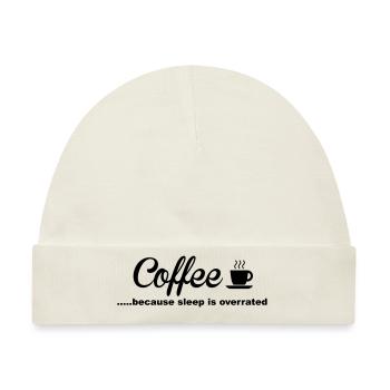 Coffee - Baby Premium Organic Mütze - Naturweiß - Vorne