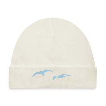 möwe möwen sea gull seagull hafen beach hamburg - Baby Premium Organic Mütze - Naturweiß - Vorne